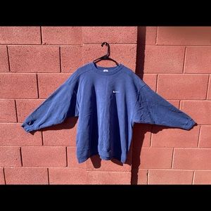Vintage 90s Nike Faded Mini Swoosh Grunge‎ Crewneck